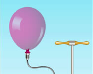 Pump air and blast the balloon
